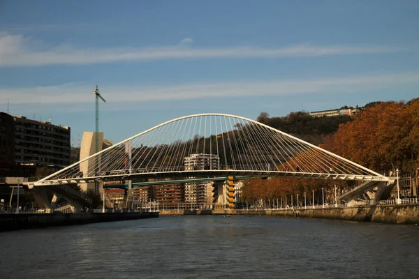 Bro Över Mynningen Bilbao — Stockfoto