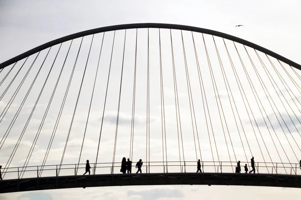 Bridge Estuary Bilbao — Stock Photo, Image