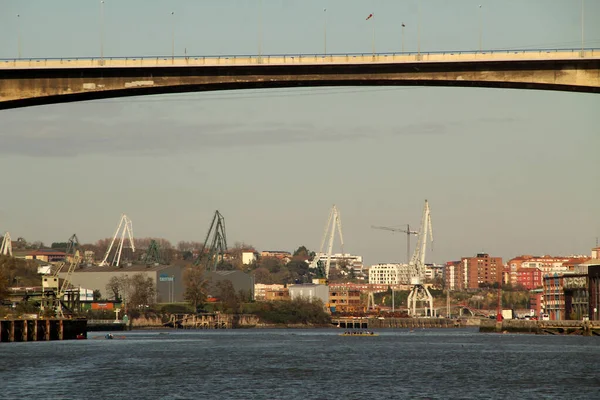 Bridge Estuary Bilbao — Stock Photo, Image