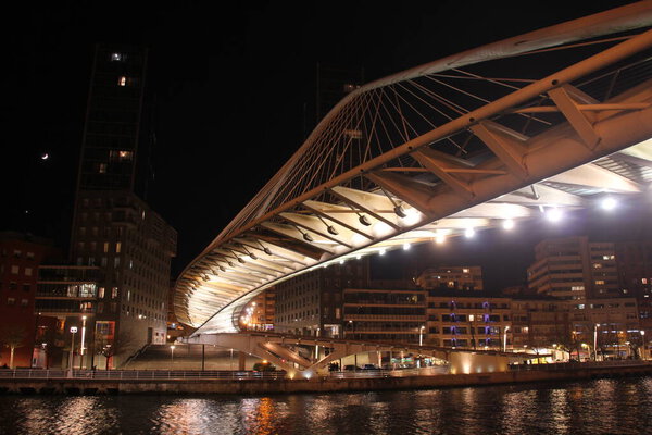 Bridge over the estuary of Bilbao