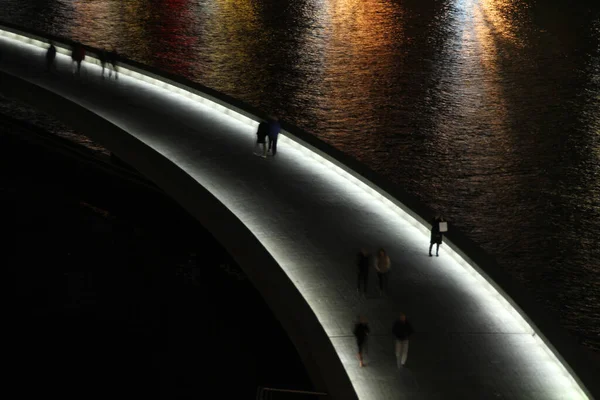 Puente Sobre Estuario Bilbao — Foto de Stock
