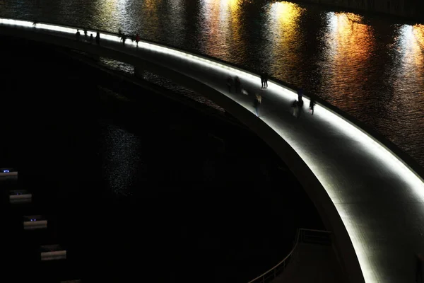 Ponte Sobre Estuário Bilbau — Fotografia de Stock
