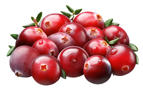 Tumpukan cranberry superposisi, tapak — Stok Foto