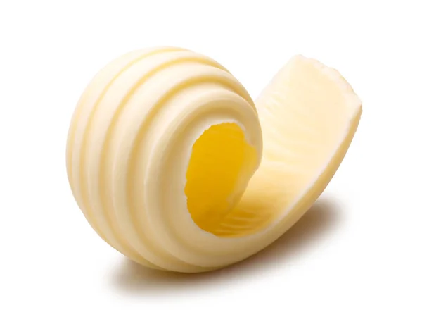Curl manteiga ou rolo, caminhos de recorte — Fotografia de Stock