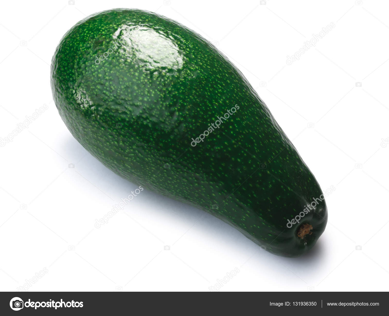 Avocado fuerte, above view (Persea americana), paths Stock Photo by