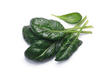 Ispanak (Spinacia oleracea) yaprakları, üstten görünüm, yolları