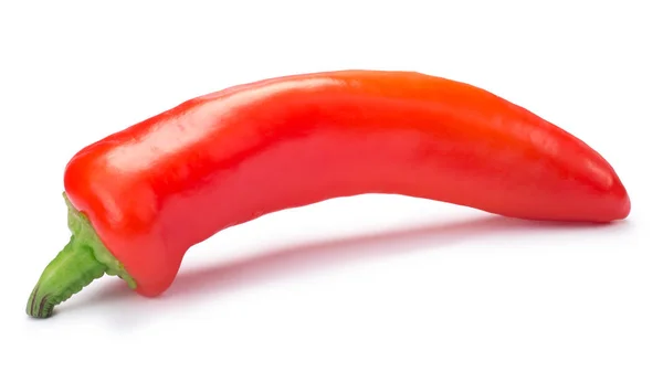 Whole ripe Hot wax or paprika pepper, paths — Stock Photo, Image