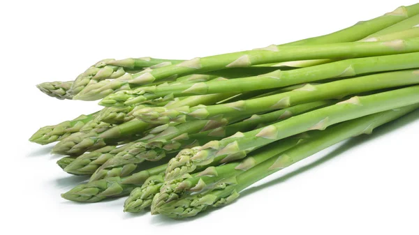 Pacchetto di asparagi verdi, sentieri — Foto Stock