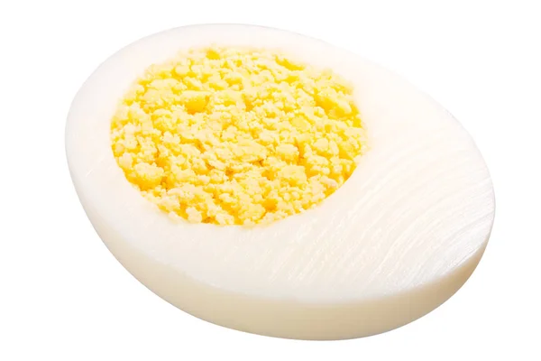 Варене яйце наполовину, стежки — стокове фото