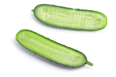 Salatalık yarısı, üstten görünüm, yolları