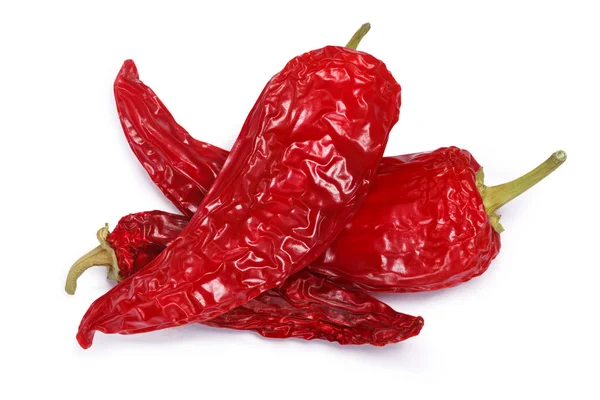 Torkade heta vax paprika, vägar, ovanifrån — Stockfoto