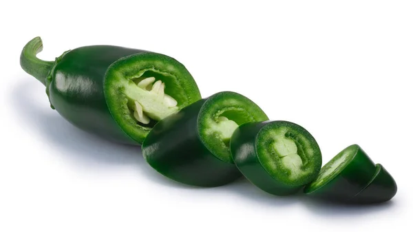 Tärnad Jalapeno chile, vägar — Stockfoto