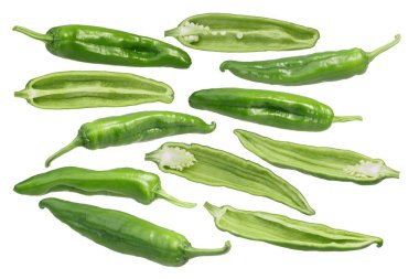 Kapağı yeşil Şili C. annuum, yolları