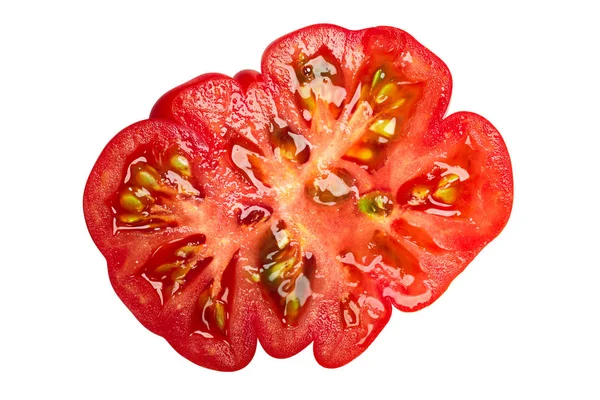 Skivad Costoluto ribbad di parma tomat, topp — Stockfoto