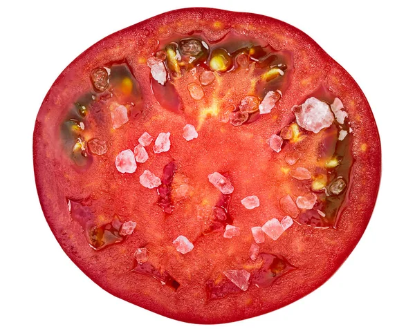 Солоний шматочок помідорів, шорсткий, зверху — стокове фото