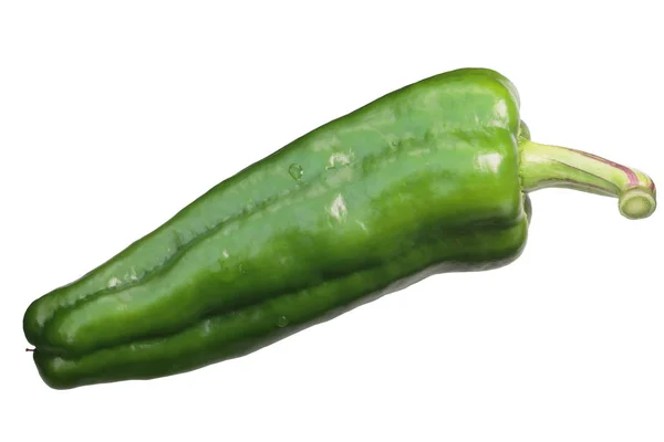Dulce Espana sweet green pepper, paths — Stock Photo, Image
