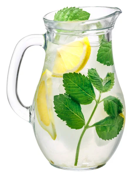 Mint lemon detox water pitcher — Stock Photo, Image