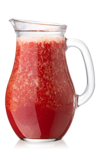 Kannan av tomatjuice, vägar — Stockfoto