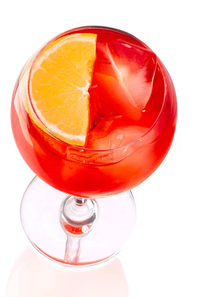 Aperol spritz glas, paden, top — Stockfoto