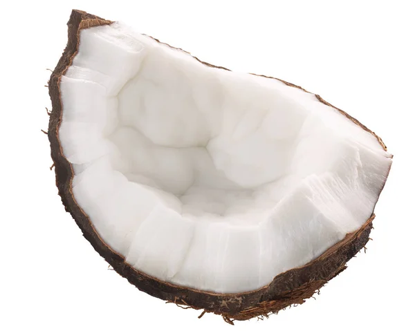 Трещины в кокосовом орехе, пути — стоковое фото