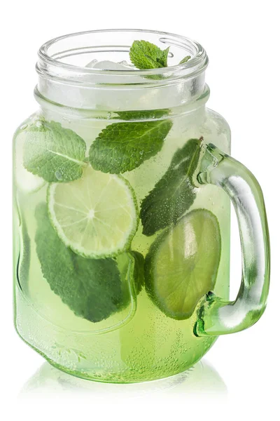 Mojito cocktail jar, paths — 스톡 사진