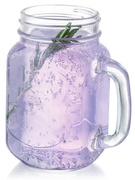 Lavender water detox jar, paths — 스톡 사진
