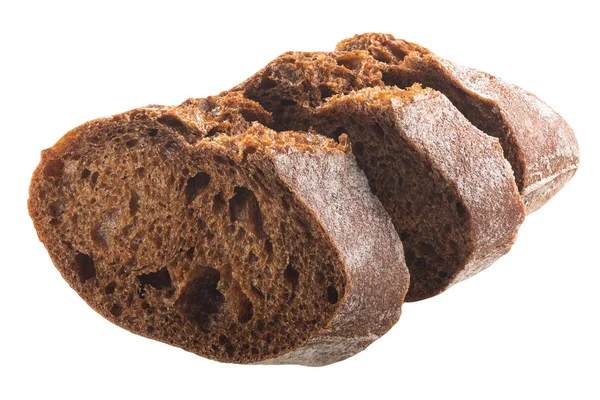 Целое зерно нарезанный ржаной хлеб, пути — стоковое фото