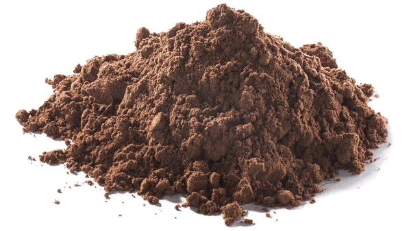 Montón Cacao Polvo Molido Aislado —  Fotos de Stock