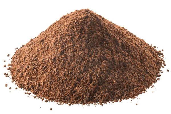 Pile Ground Cinnamon Powder Cinnamomum Verum Bark Isolated — Stock Photo, Image