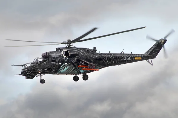 Czech Mil Mi-24 attack helicopter — Stock Photo, Image