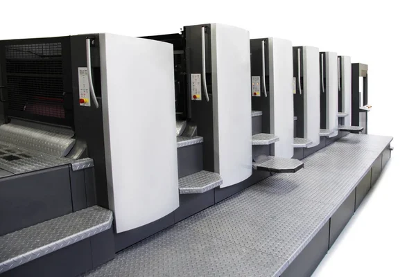 Offset machine - Press printing — Stock Photo, Image