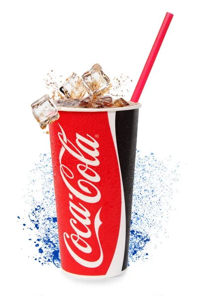 Cup with coca cola — Stock Photo, Image