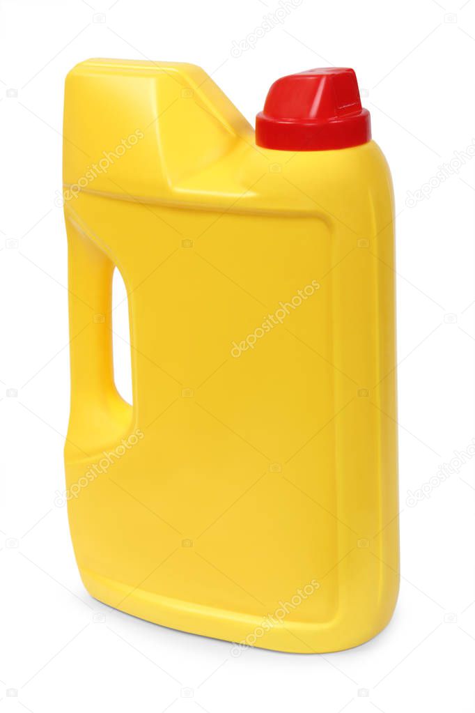 Yellow plastic gallon