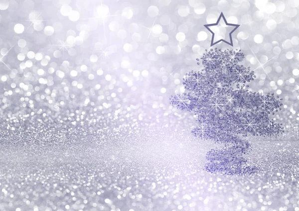 Luz Púrpura Navidad Fondo Abstracto Brillante Gran Ambiente Vacaciones — Foto de Stock