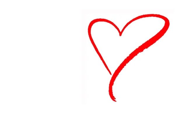 Valentijnsdag Concept Achtergrond Vector Illustratie Rode Valentijn Harten Witte Achtergrond — Stockfoto