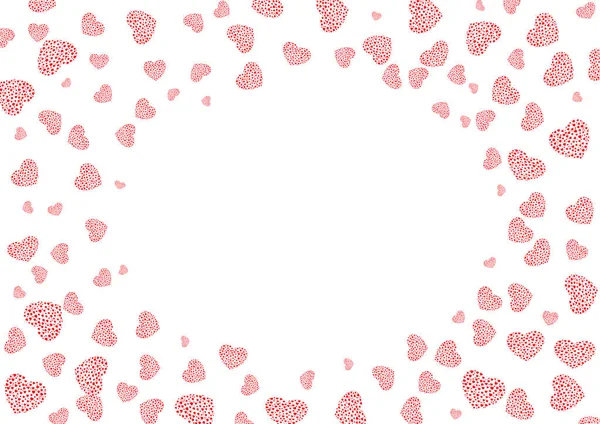 Valentine Day Concept Background Red Valentine Hearts White Background Isolated — Stock Photo, Image
