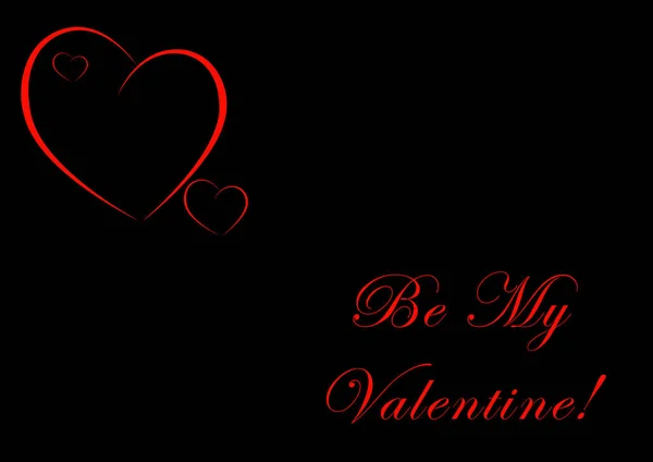 Día San Valentín Corazones Rojos Mensajes Para Día San Valentín — Foto de Stock