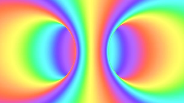 Spektrální psychedelická optická iluze. Abstraktní duhové hypnotické animované pozadí. Jasná smyčka barevné tapety