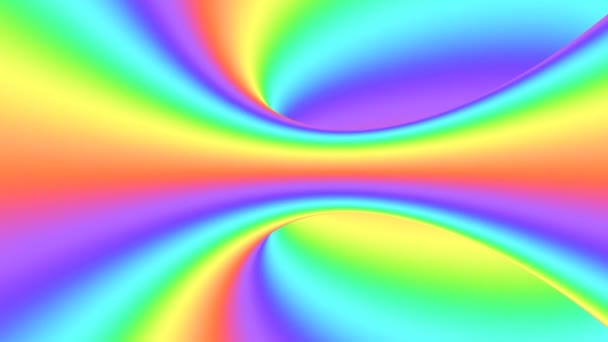 光谱迷幻光学幻象。摘要彩虹催眠动画背景.明亮的圆形彩色墙纸 — 图库视频影像