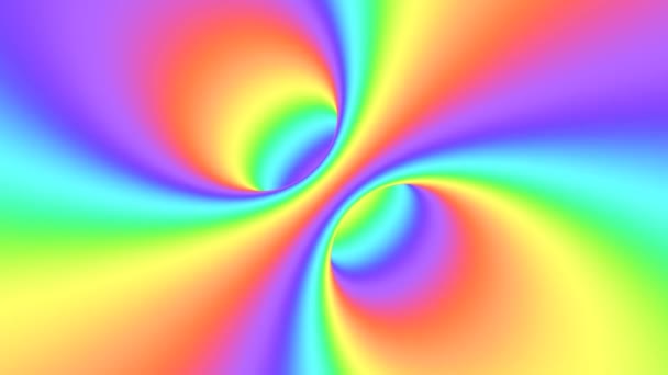 Spectrum psychedelische optische illusie. Abstracte regenboog hypnotische geanimeerde achtergrond. Helder looping kleurrijke behang — Stockvideo