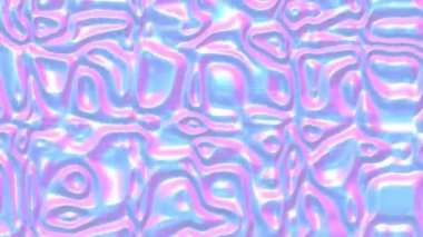 Holografik inci hareketli sıvı arka plan. Yanardöner psikedelik ipeksi sıvı boya. 3d canlandırma döngüsü canlandırması.