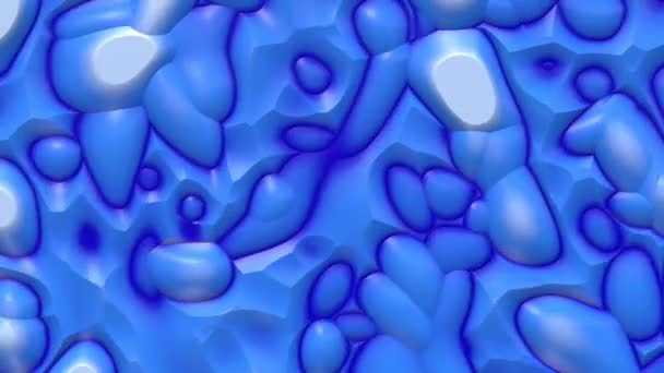 Liquid paint looping fondo animado. Fluido que fluye textura ondulada, 3d renderizar fondo de pantalla dinámico. Gradiente móvil sin fisuras . — Vídeo de stock