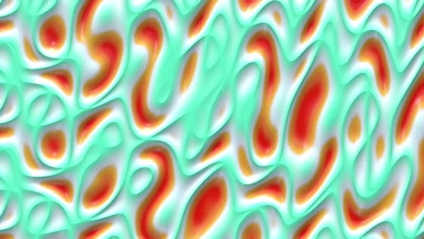 Flüssige Farbe Schleife animierten Hintergrund. flüssige fließende wellenförmige Textur, 3D-Rendering dynamische Tapete. nahtlose Bewegung des Gefälles. — Stockvideo