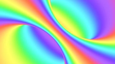 Spektrum psikedelik optik illüzyon. Soyut gökkuşağı hipnotik animasyon arka planı. Parlak döngüleme renkli duvar kağıdı