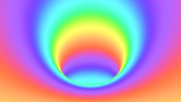 Spectrum psychedelic optical illusion. Abstract rainbow hypnotic animated background. Bright looping colorful wallpaper — Stock Video