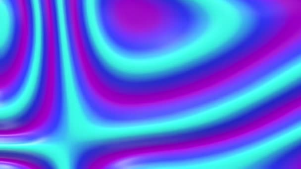 Liquid paint looping animated background. Fluid flowing wavy texture, 3d render dynamic wallpaper. Seamless moving gradient. — Stock Video