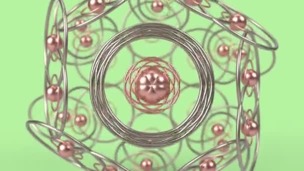 Kaleidoscopisch islamitisch geometrisch patroon, Arabische mandala, mozaïek lussen moslim achtergrond. Abstracte indiaanse ornament. — Stockvideo