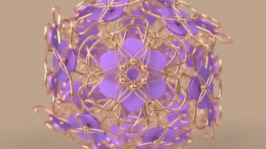 Kaleydoskopik İslami geometrik desen, Arap mandala, mozaik döngü Müslüman arka planı. Soyut Hint süsü.