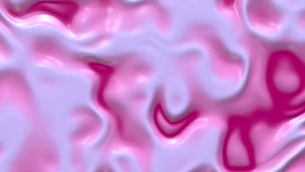 Жидкий петляющий анимационный фон. Жидкая текучая волнистая текстура, 3D рендеринг динамических обоев. Бесшовный градиент движения . — стоковое видео