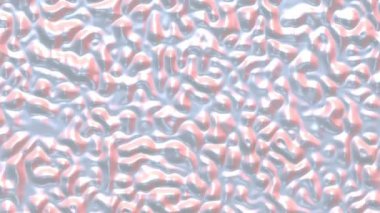 Holografik inci hareketli sıvı arka plan. Yanardöner psikedelik ipeksi sıvı boya. 3d canlandırma döngüsü canlandırması.